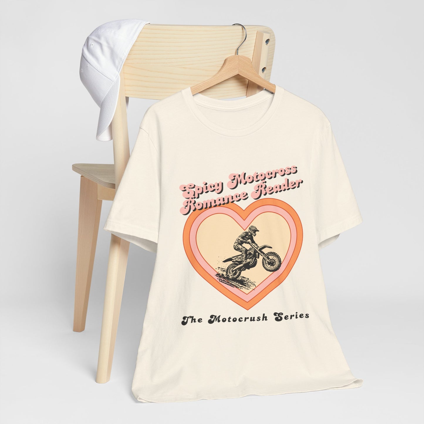 Spicy Motocross Romance Reader Women's Tee, Bookish Sports Fan Shirt, Moto Romance Book Lover Top