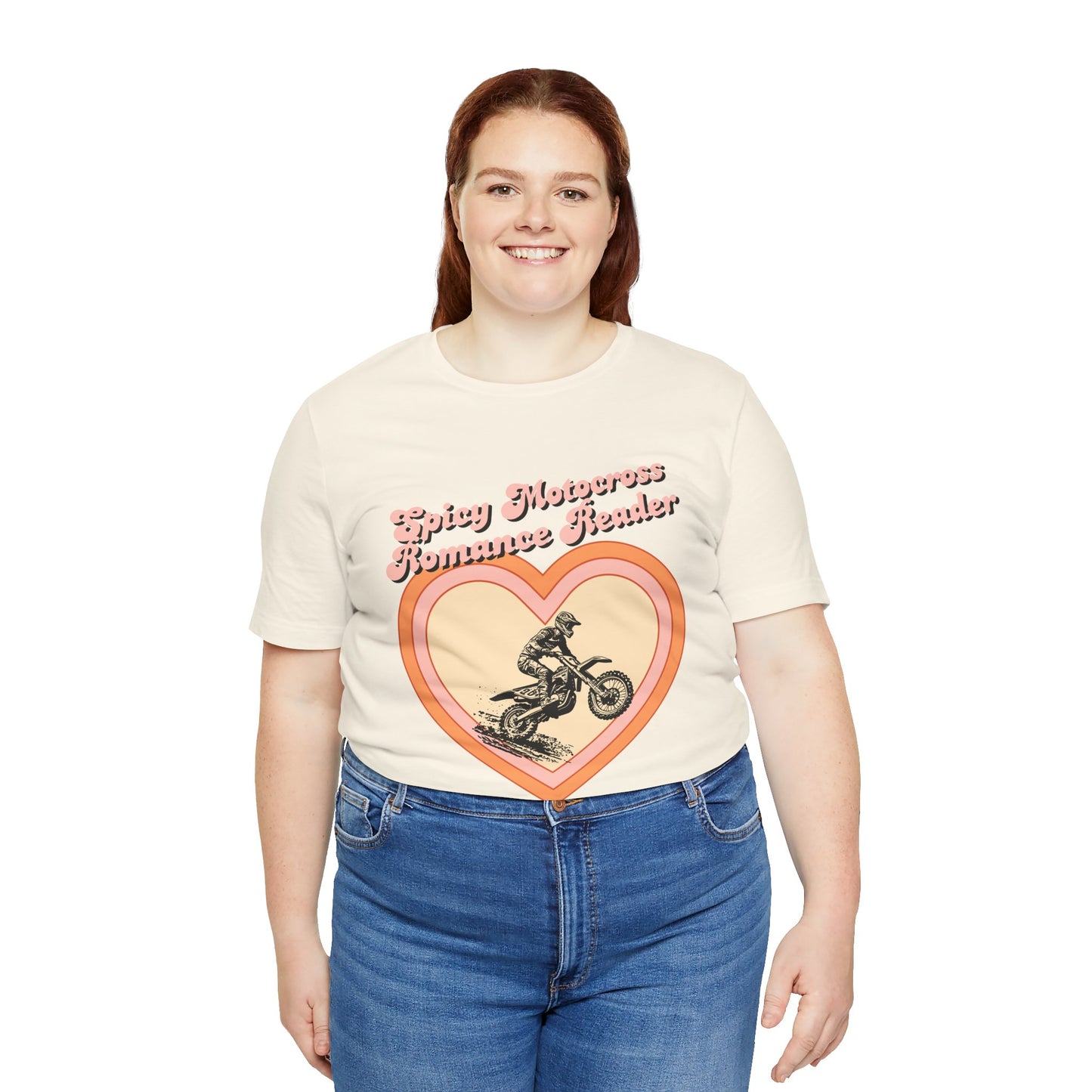 Spicy Motocross Romance Reader Women's Tee, Bookish Sports Fan Shirt, Moto Romance Book Lover Top